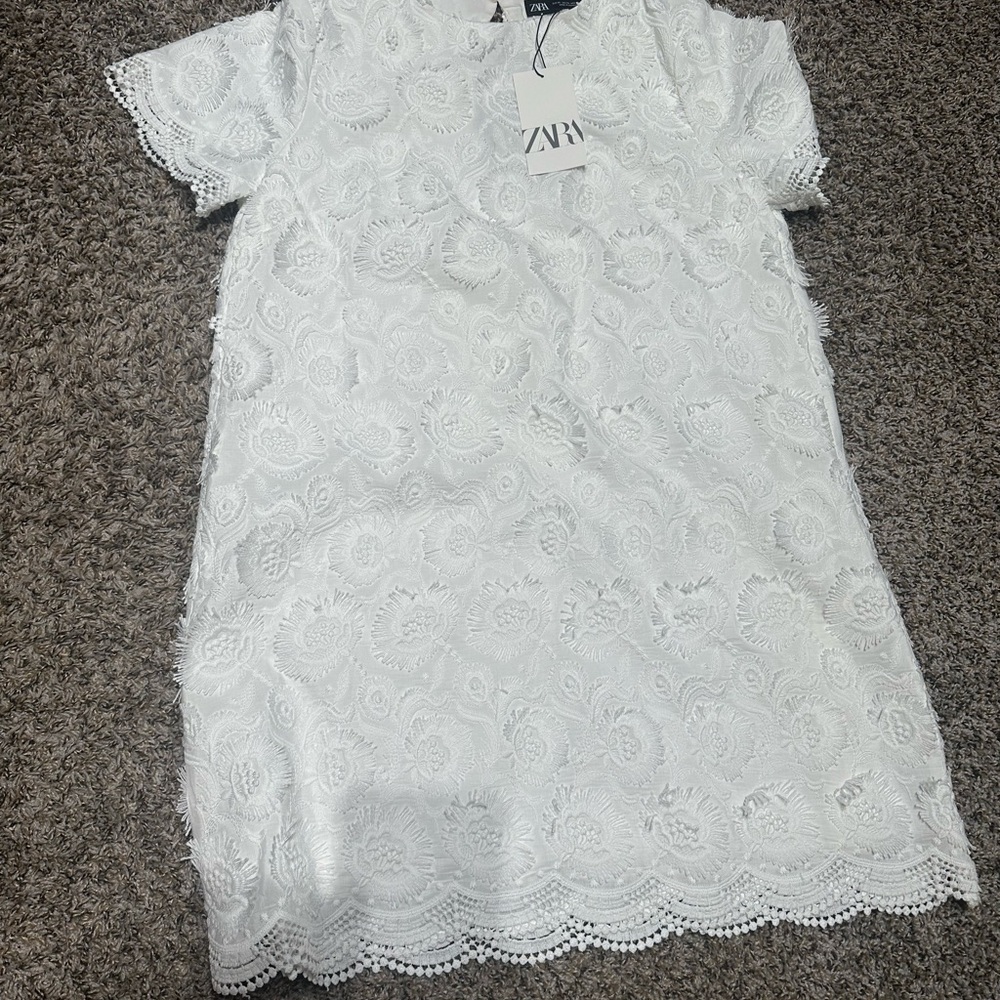 Zara Ivory Lace Dress